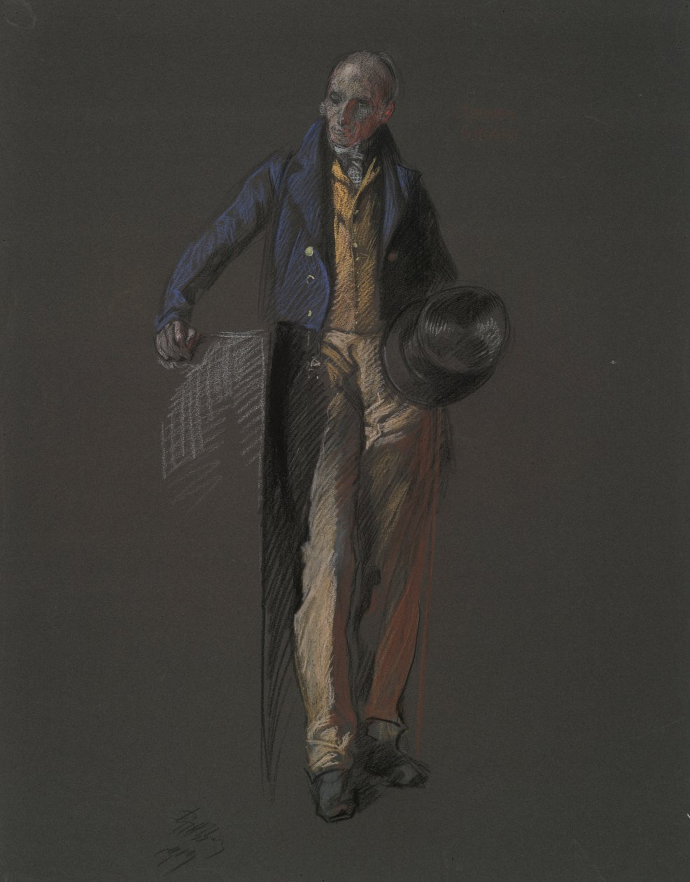 Tanulmány Stephan Girard alakjához, in alkotó: Edwin Austin Abbey