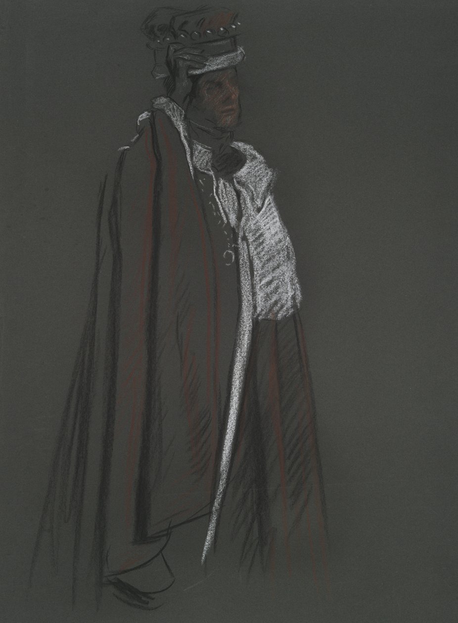 Study of Peer for Coronation of Edward VII alkotó: Edwin Austin Abbey