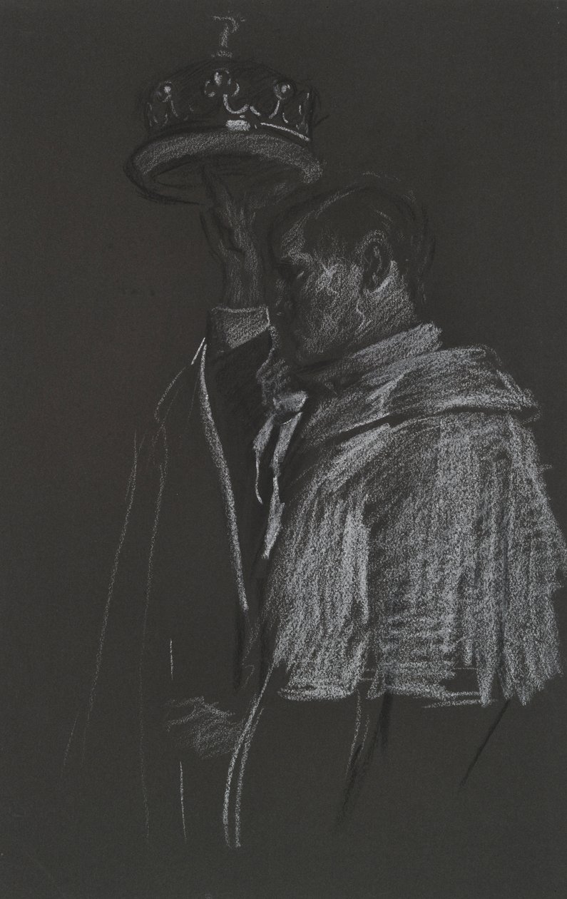 Tanulmány a Peer koronázására Edward VII alkotó: Edwin Austin Abbey