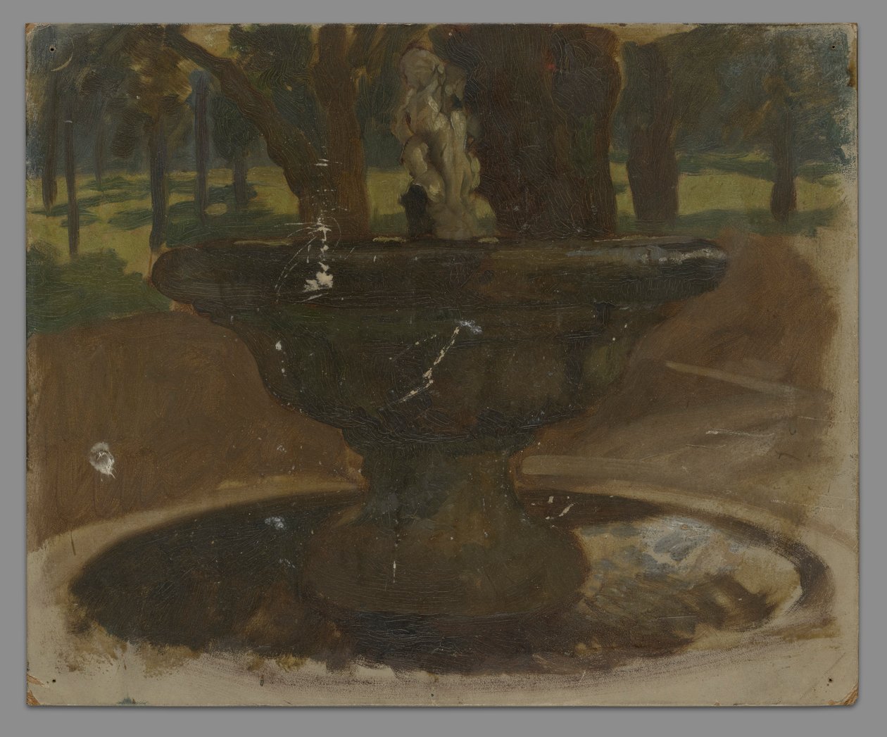 Tanulmány egy szökőkútról alkotó: Edwin Austin Abbey