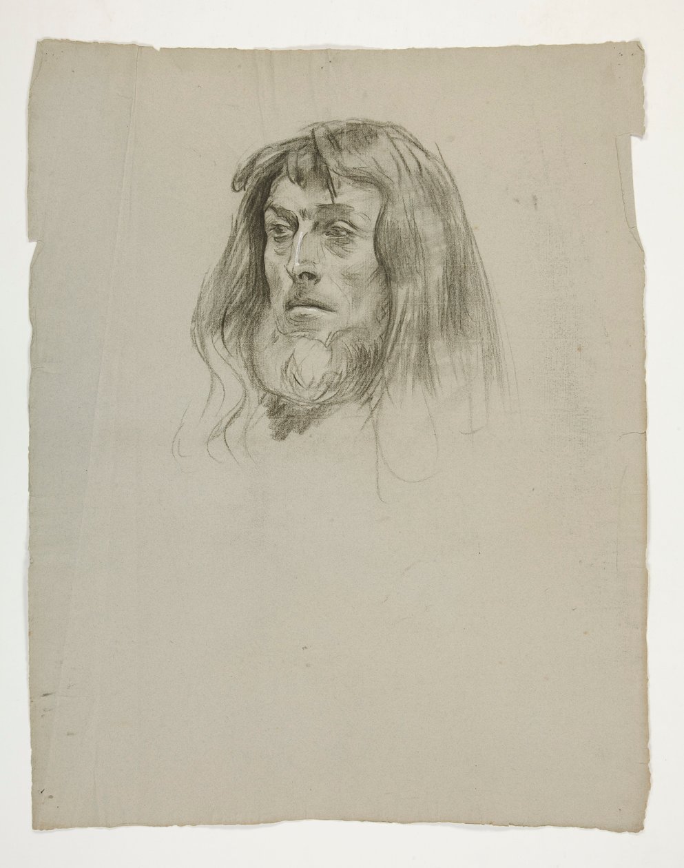 Egy fej tanulmányozása Arthur király számára alkotó: Edwin Austin Abbey