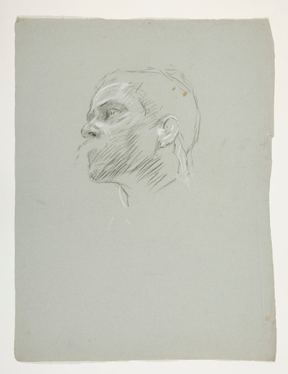 Egy fej tanulmányozása Arthur király számára alkotó: Edwin Austin Abbey