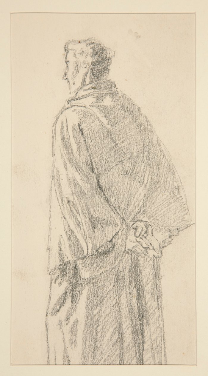 Tanulmány egy taláros férfiról alkotó: Edwin Austin Abbey