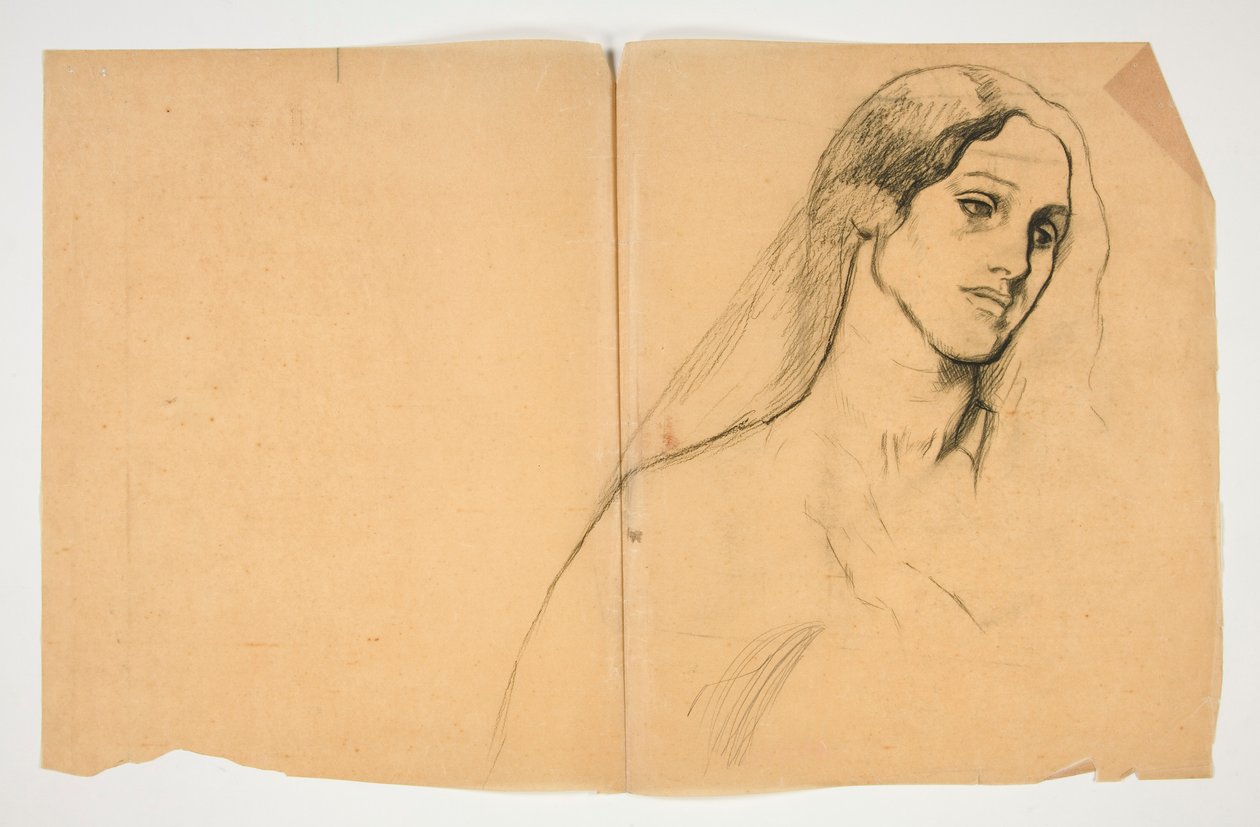 Tanulmány egy nőről alkotó: Edwin Austin Abbey