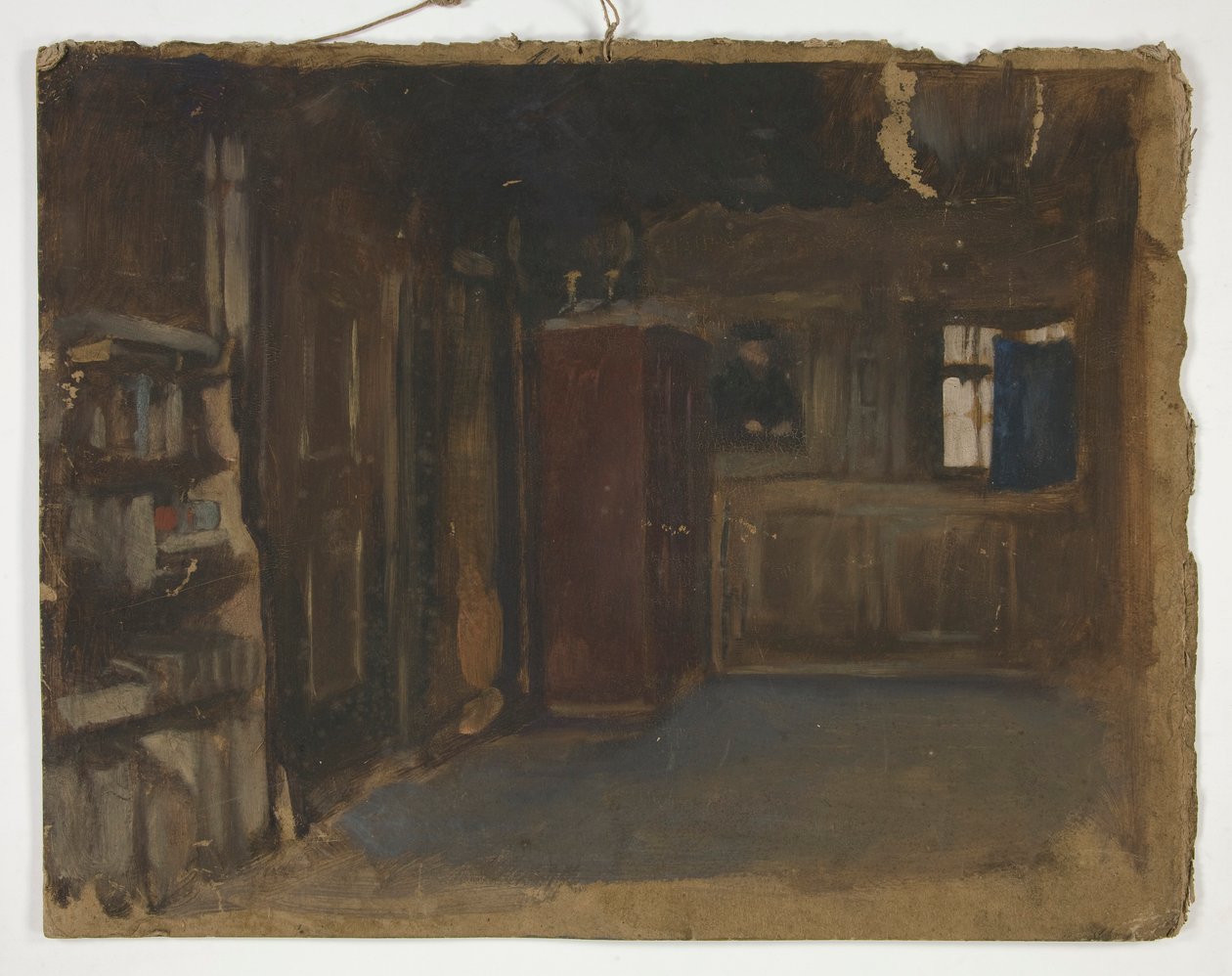 Egy belső tér tanulmányozása alkotó: Edwin Austin Abbey