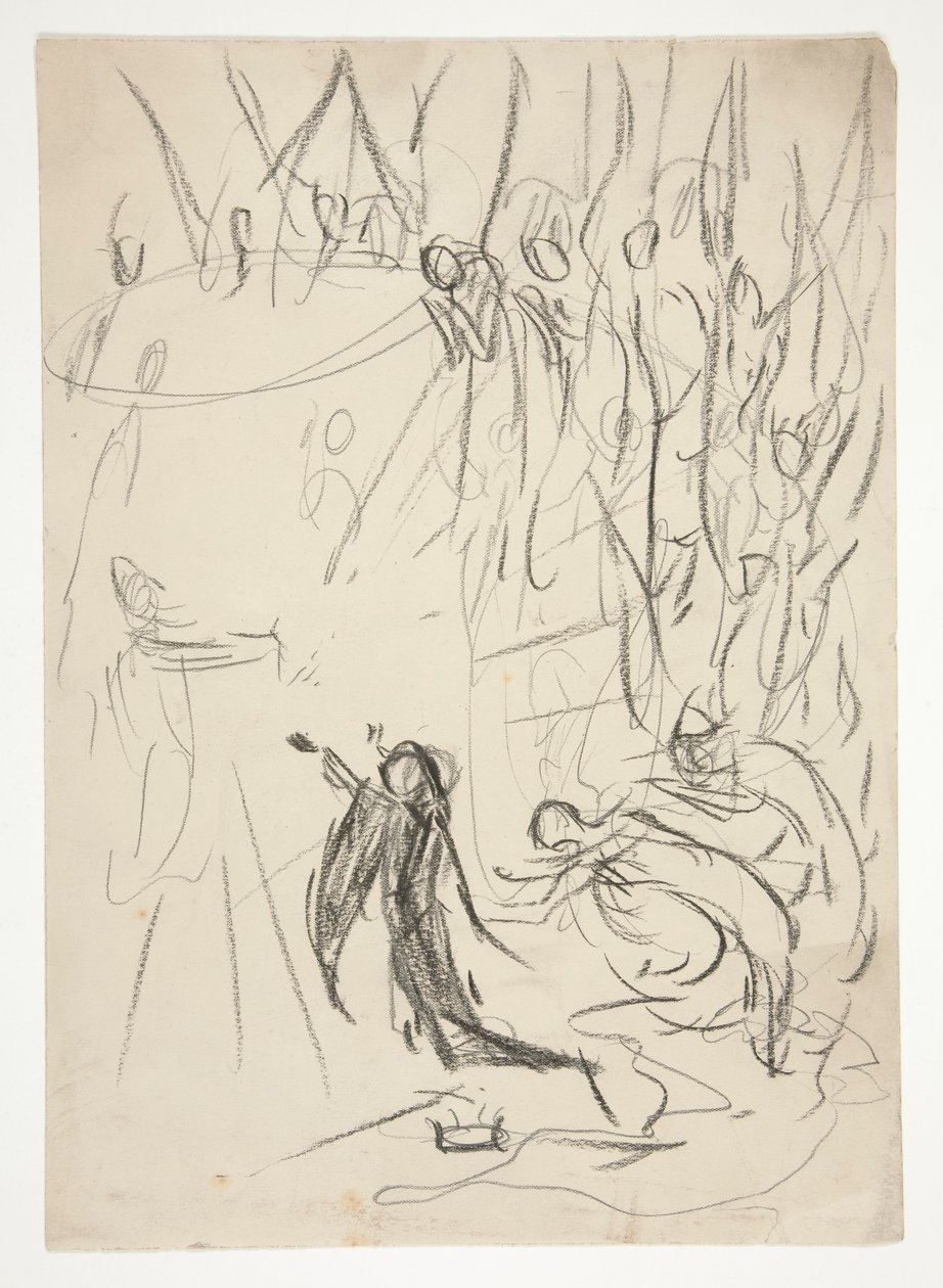 A Grál elérése, a The Quest of the Holy Grail című tanulmány (tizenöt festménysorozat a Boston Public Library számára, 1901-ben elkészült) alkotó: Edwin Austin Abbey
