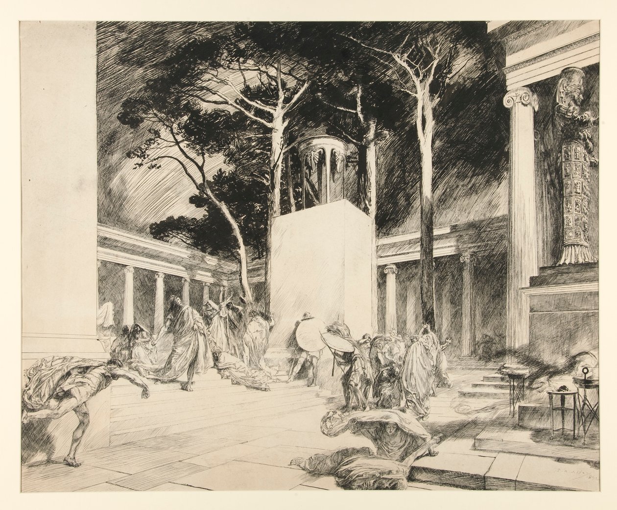 Az Oracle Defied, III. felvonás, ii. jelenet, A tél alkotó: Edwin Austin Abbey