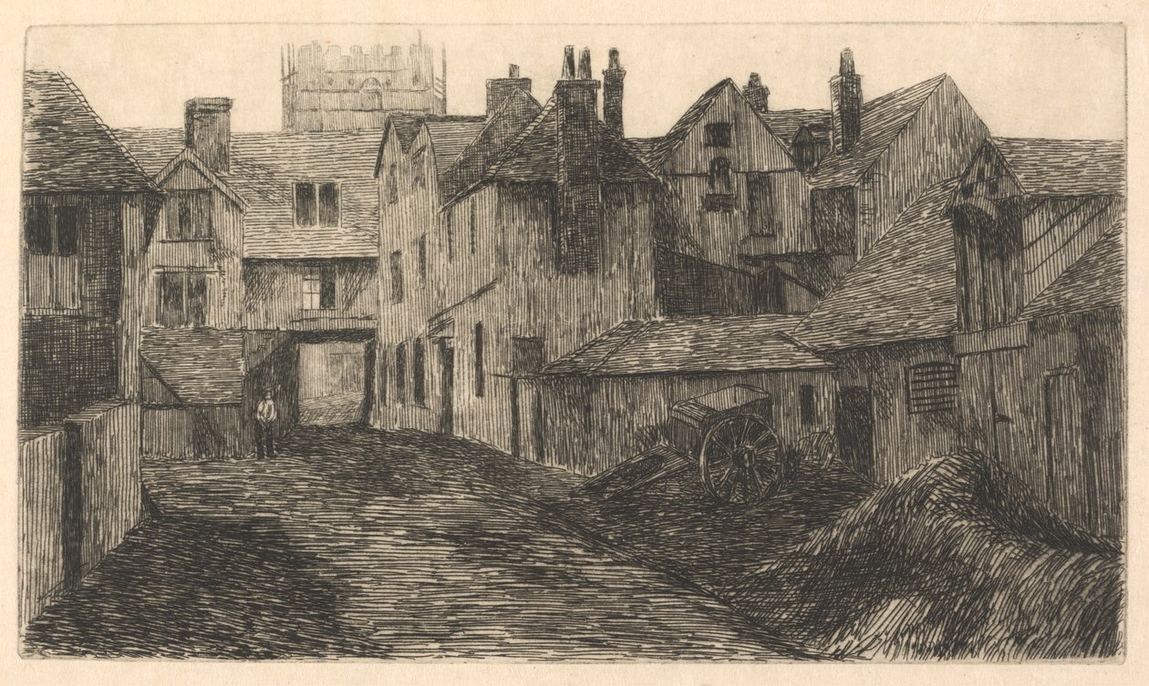 Bell Inn, Edmonton, Hátulnézet - Külső külváros - Észak alkotó: Edwin Edwards