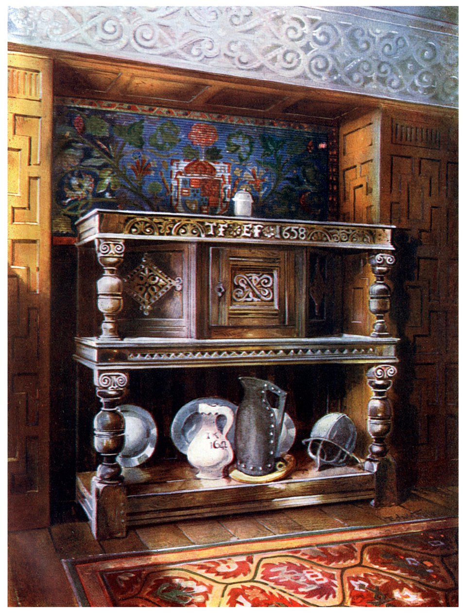 Udvari szekrény büfé, 1910. alkotó: Edwin Foley