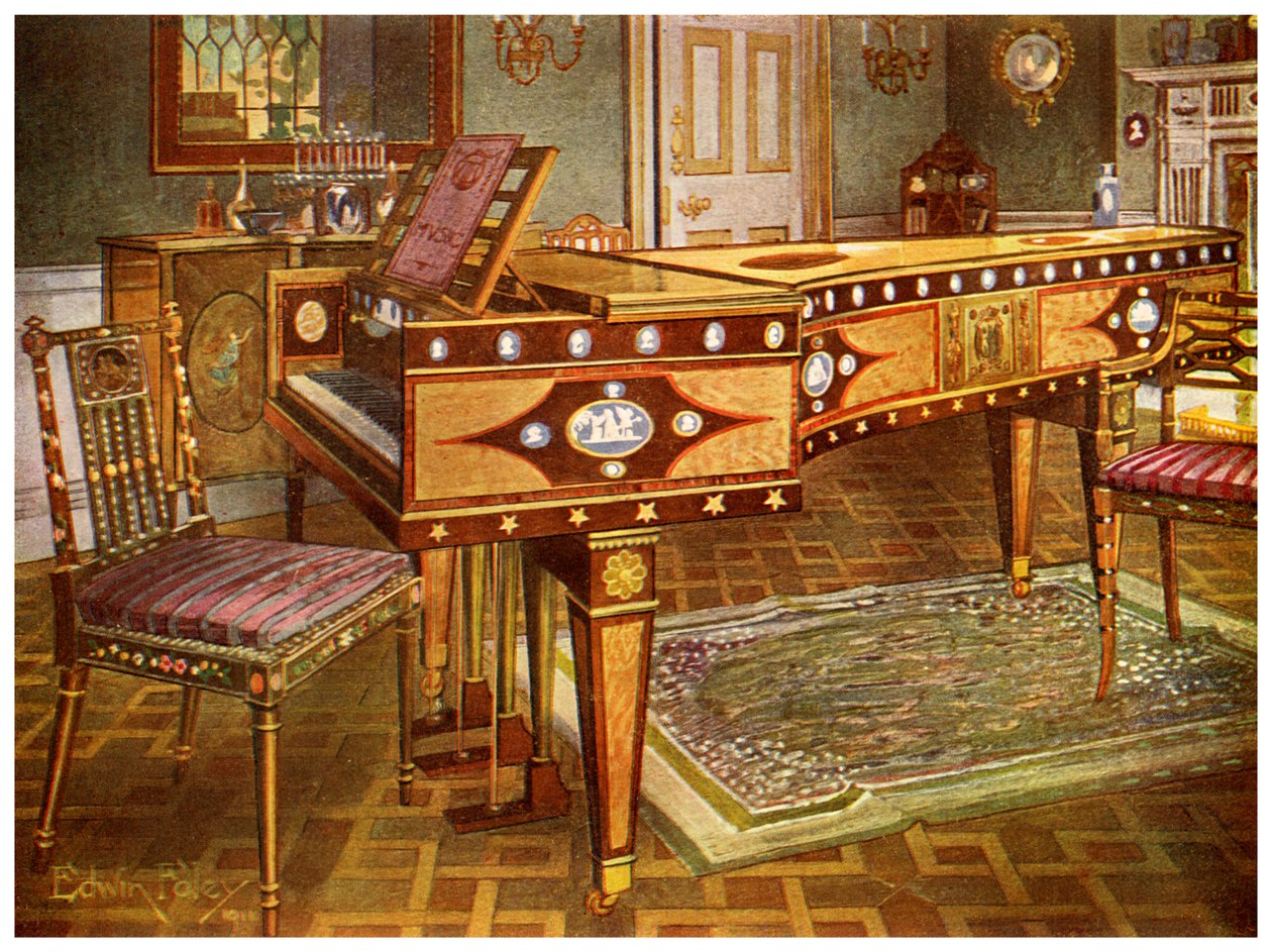18. század végi díszbútorok, 1911-1912. alkotó: Edwin Foley