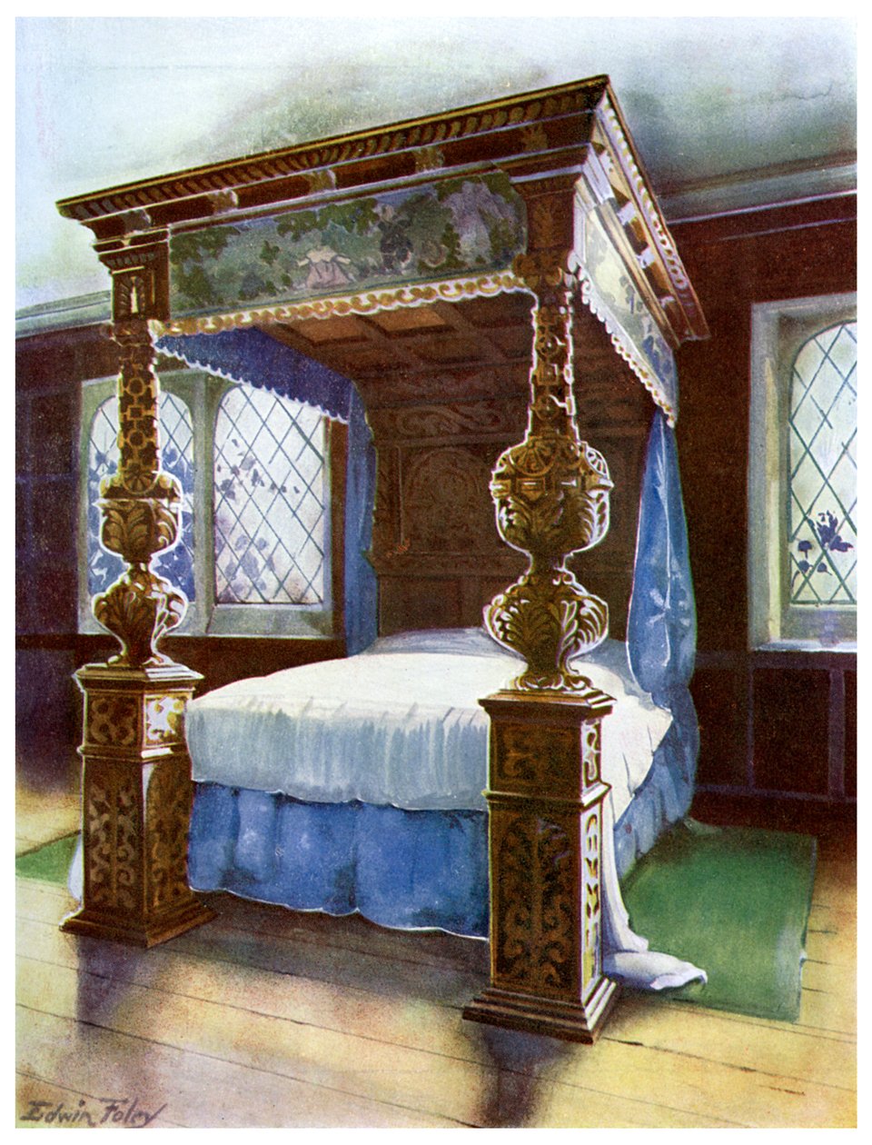 A Littlecote-i ágytakaró, 1910. alkotó: Edwin Foley