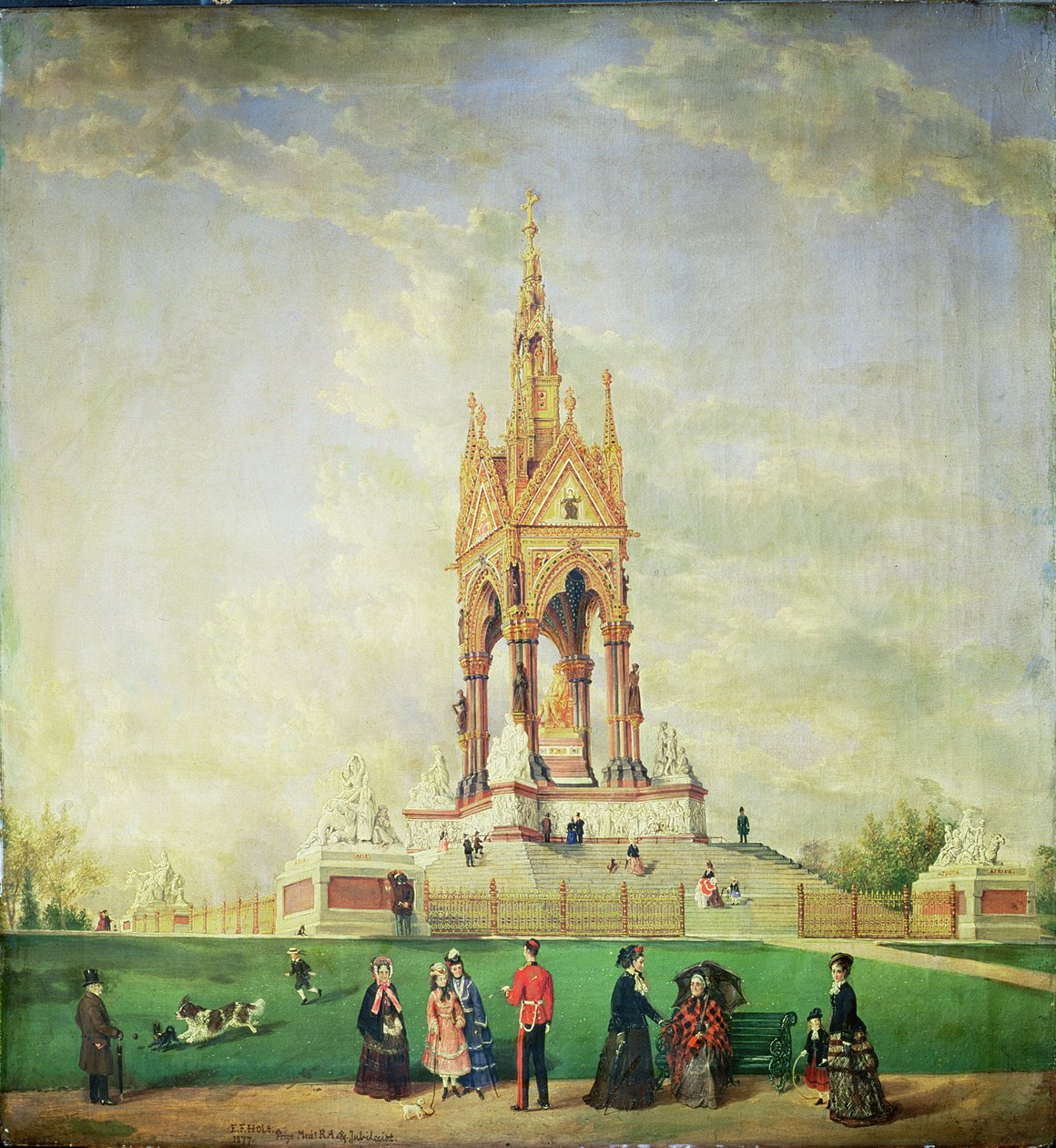 Albert Memorial, London, 1887 alkotó: Edwin Frederick Holt