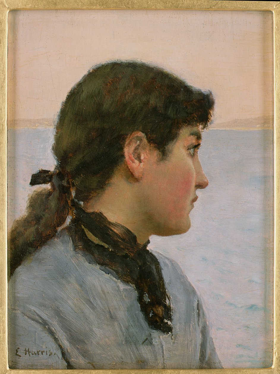 Egy Fishergirl, Newlyn alkotó: Edwin Harris