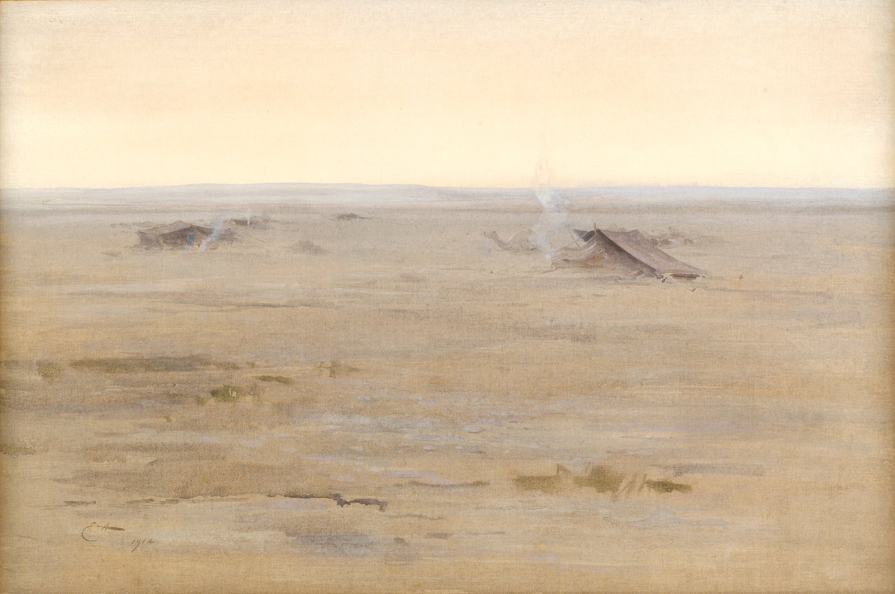 Tábor a sivatagban, 1914 alkotó: Edwin John Alexander