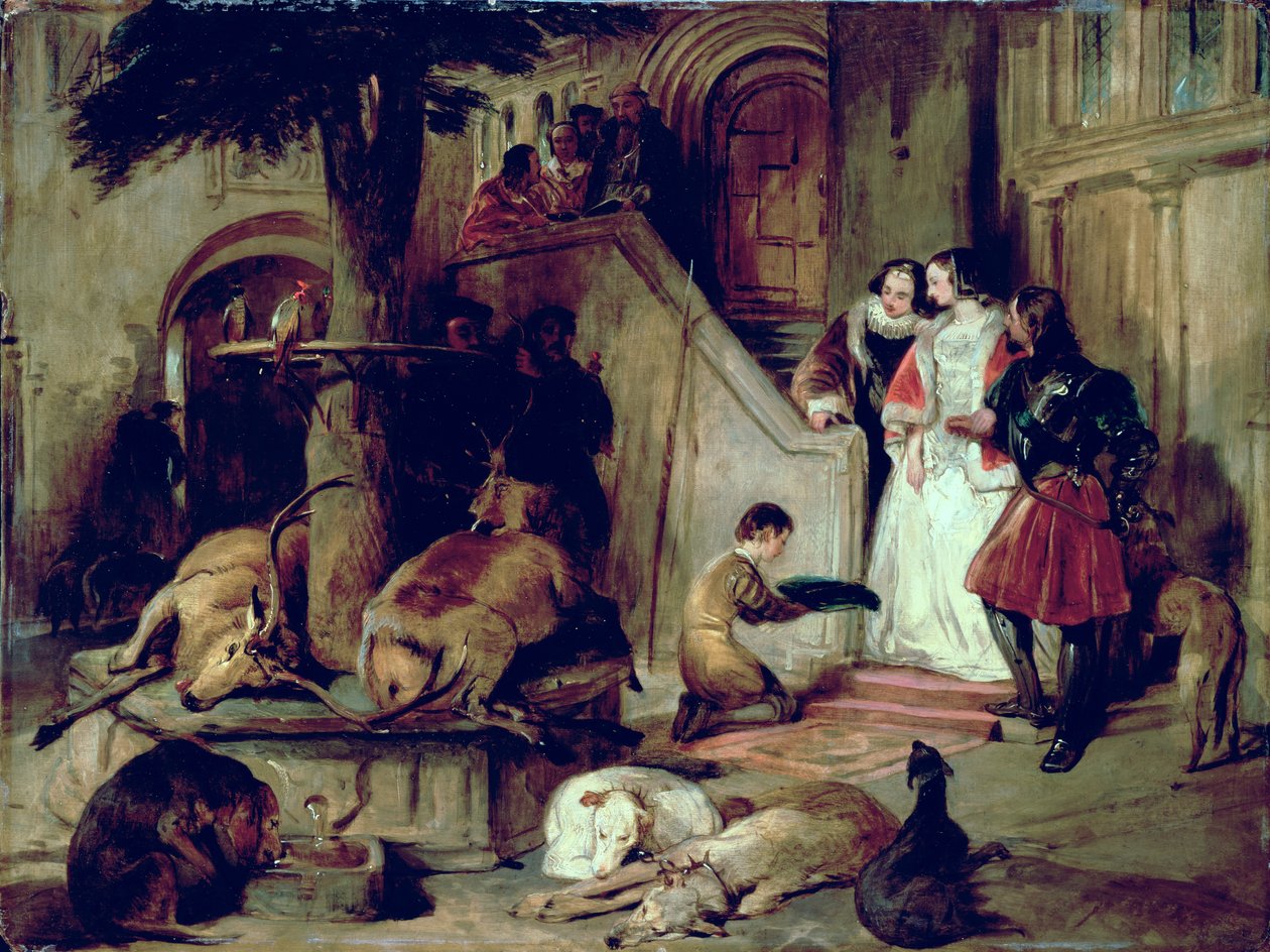 Udvar a régi időkben alkotó: Edwin Landseer