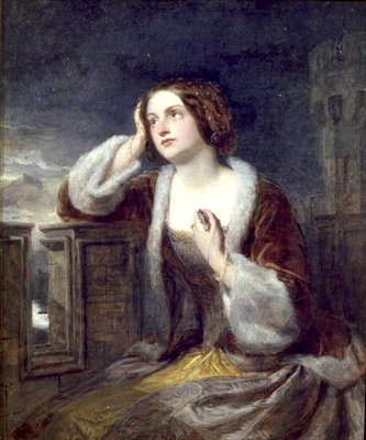 Catherine Seyton A Loch Leven-i csatákból nézve, 1840 körül (olaj, vászon) alkotó: Edwin Landseer