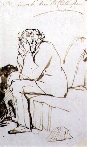 Viszlát, kedves öreg Chillingham (toll és tinta papíron) alkotó: Edwin Landseer