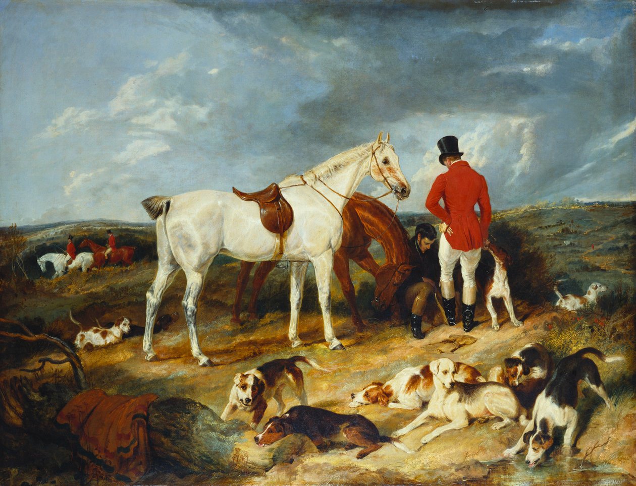 Vadászok és kopók, 1823 alkotó: Edwin Landseer