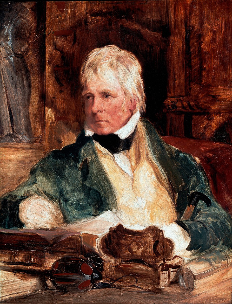Walter Scott (1771-1832) portréja, skót író Edwin Henry Landseer (1802-1873) festménye 1824 V. 29,2 cm x 24,1 cm London, National Portrait Gallery alkotó: Edwin Landseer