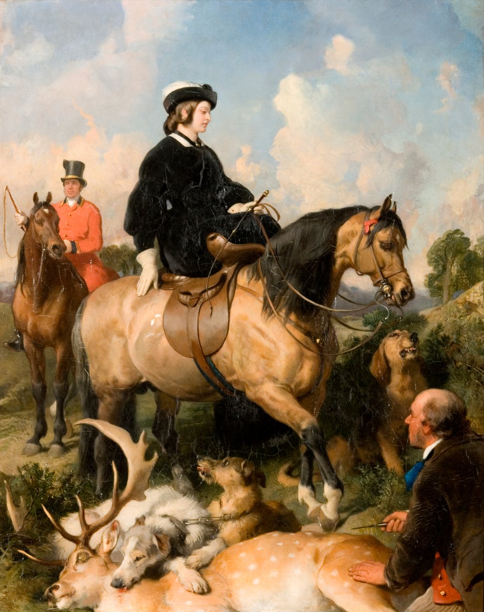 Viktória királynő a Windsor Home Parkban, 1865 alkotó: Edwin Landseer