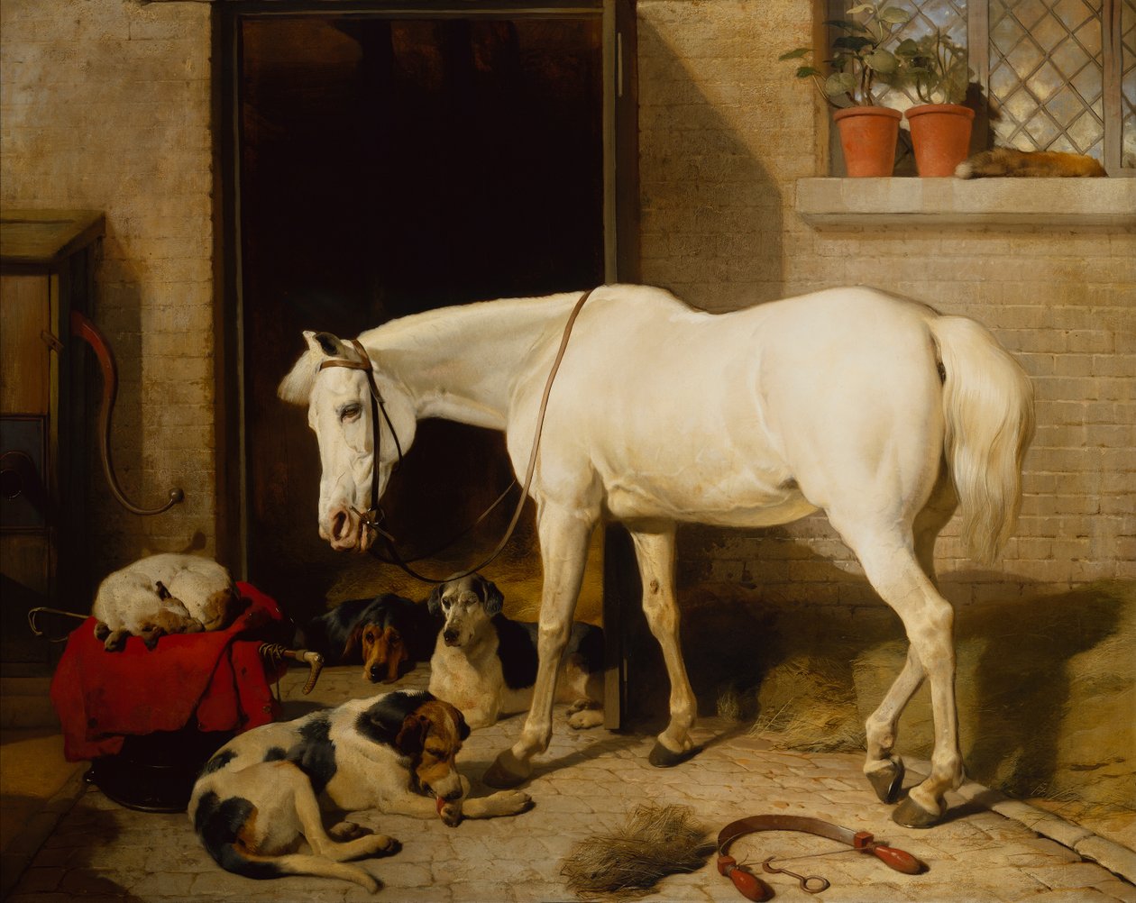 Scarbro, egy régi fedőlap (olaj, vászon) alkotó: Edwin Landseer