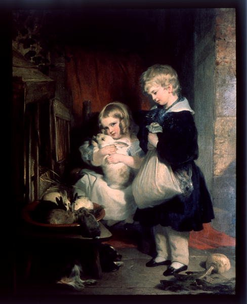 The Children of the Hon. Seymour Bathurst ezredes (olaj, vászon) alkotó: Edwin Landseer