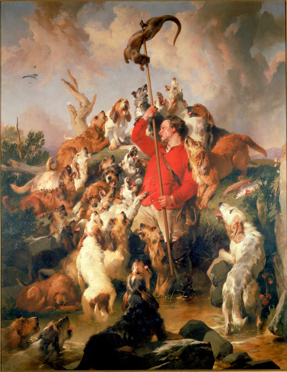 A lándzsás vidra, az aberdeeni vidrakutyák grófja, 1844 körül (olaj, vászon) alkotó: Edwin Landseer
