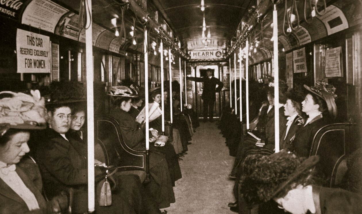 Hudson River metró, New York, USA, 1901 alkotó: Edwin Levick