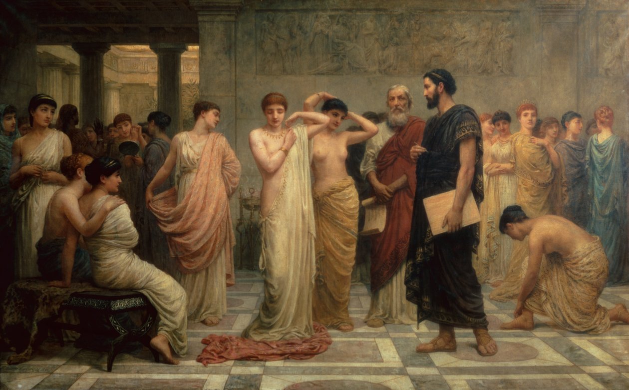A szépség nyomában (olaj, vászon) alkotó: Edwin Longsden Long