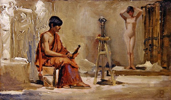 A művész modellje alkotó: Edwin Longsden Long