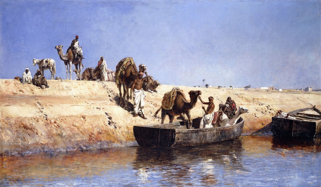 Teveparton a tengerparton Sale-ben, Maroc, 1880 alkotó: Edwin Lord Weeks