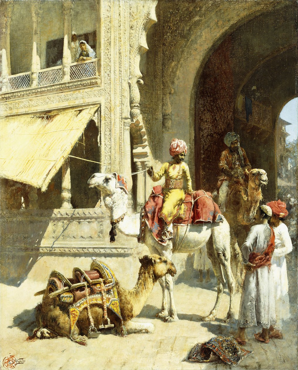 Indiai jelenet, 1884-89 alkotó: Edwin Lord Weeks