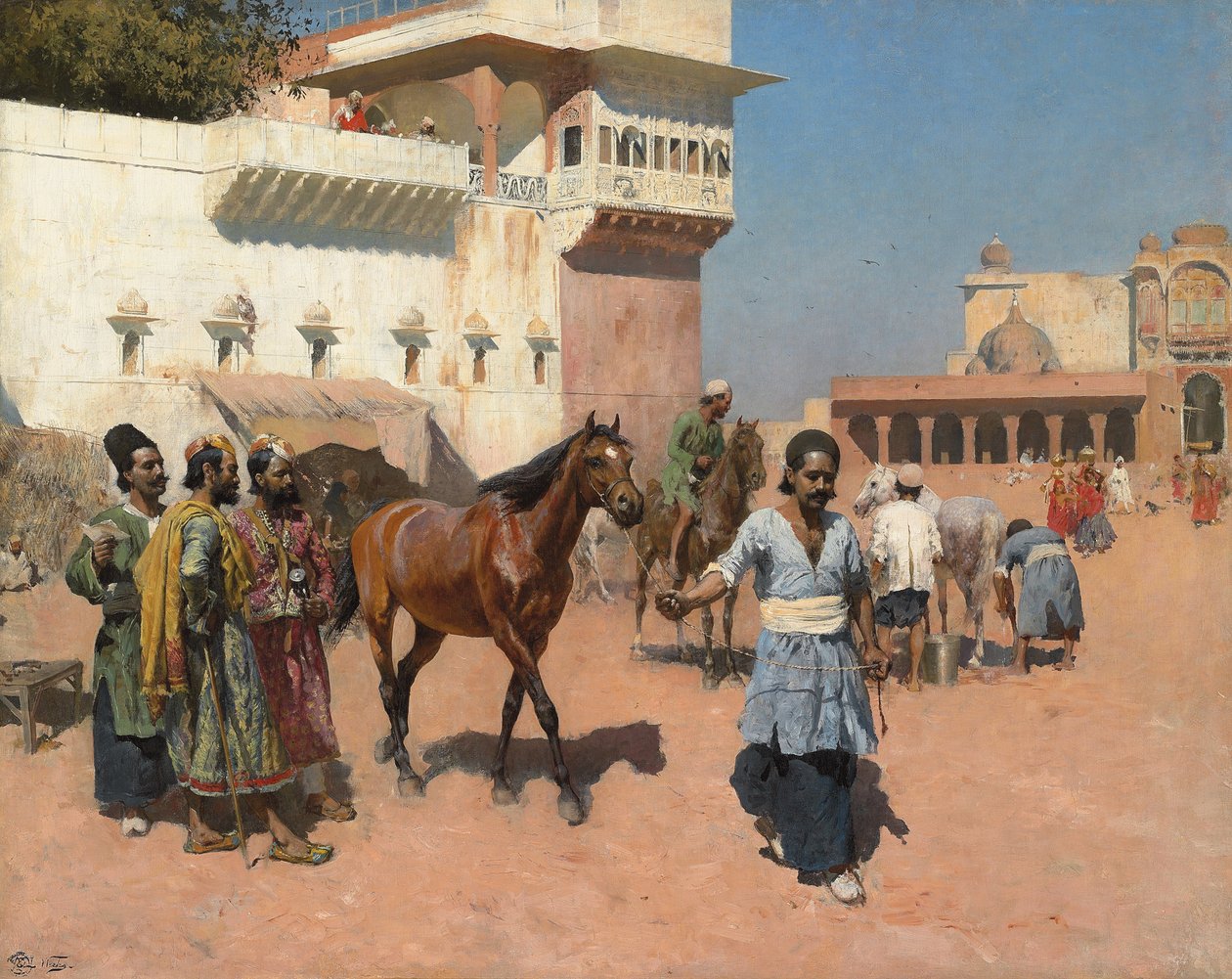 Perzsa lókereskedő, Bombay, 1880-as évek alkotó: Edwin Lord Weeks