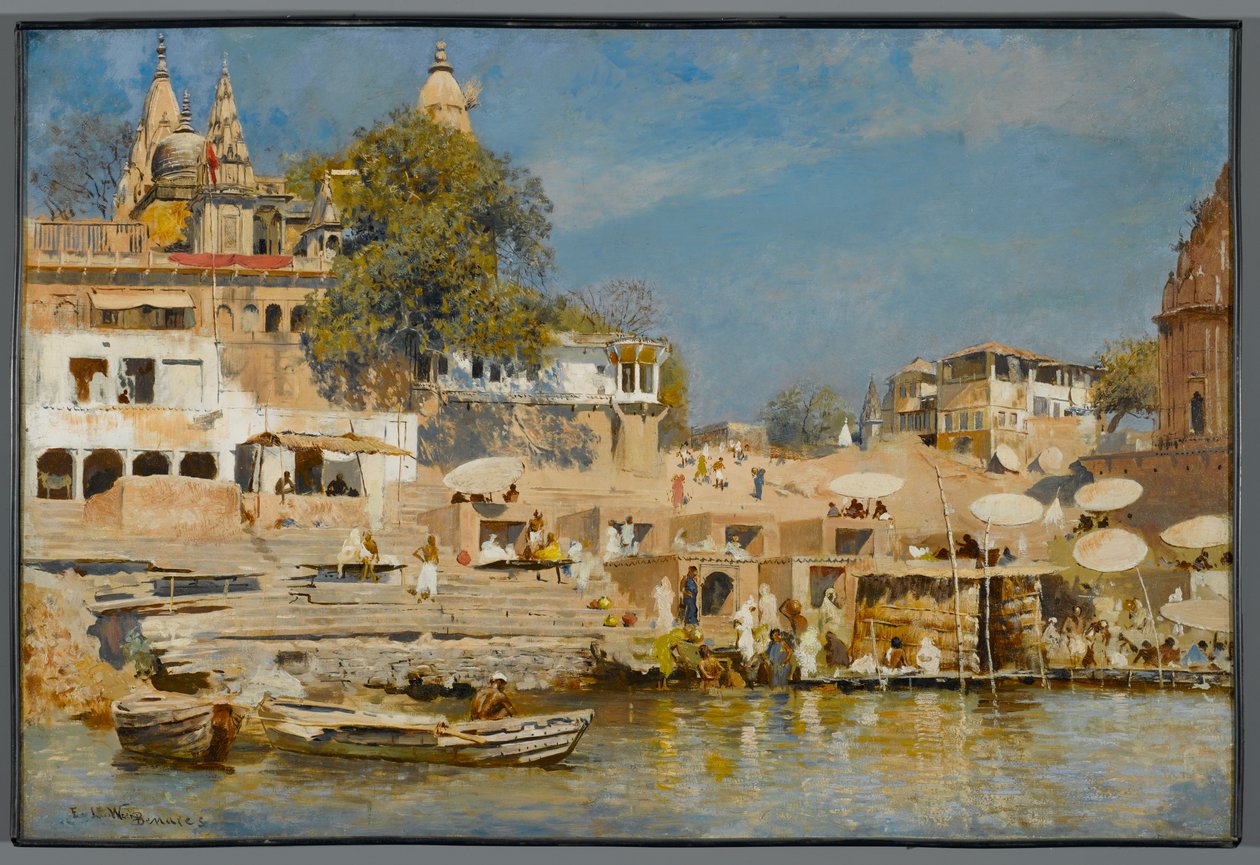 Templomok és fürdőváros Benaresben, 1883-85 alkotó: Edwin Lord Weeks