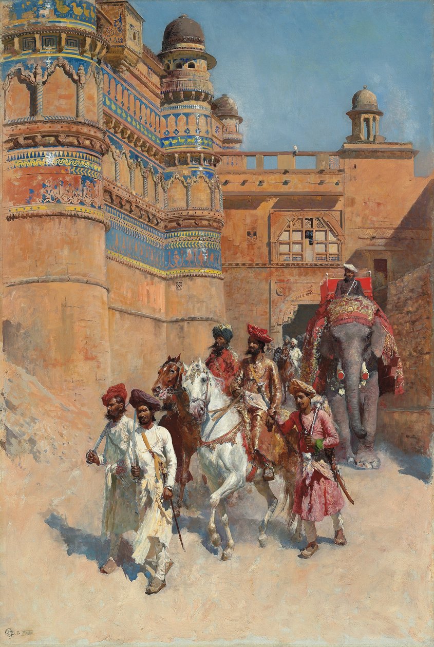 Gwalior erődje, Madhya Pradesh, alkotó: Edwin Lord Weeks