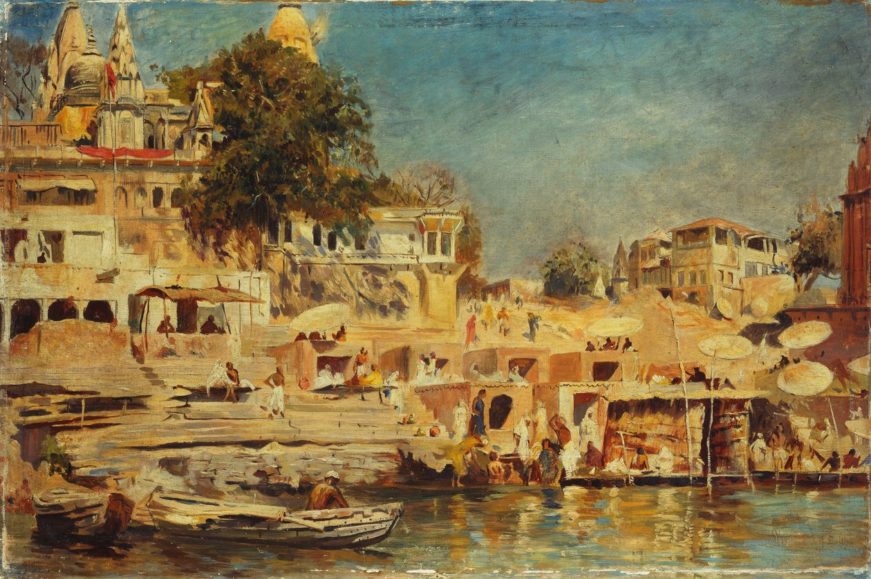 Kilátás a Ghatokra Benaresben, 1873 alkotó: Edwin Lord Weeks