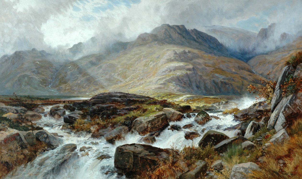 A Glyder Fawr a Pen-Y-Glogból, 1876 alkotó: Edwin Pettitt