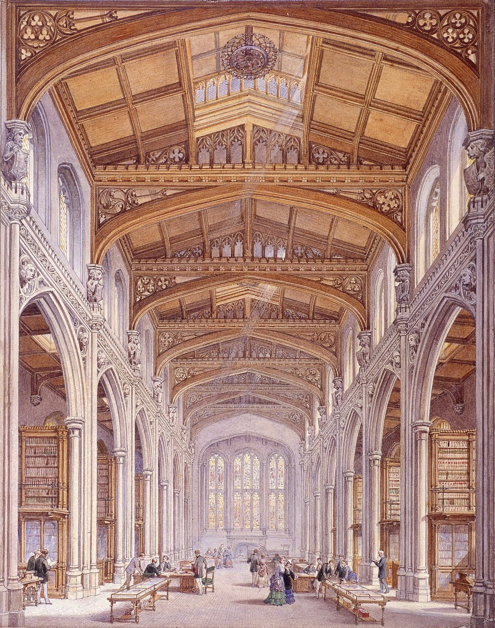Guildhall Könyvtár, London, 1872 alkotó: Edwin Thomas Dolby