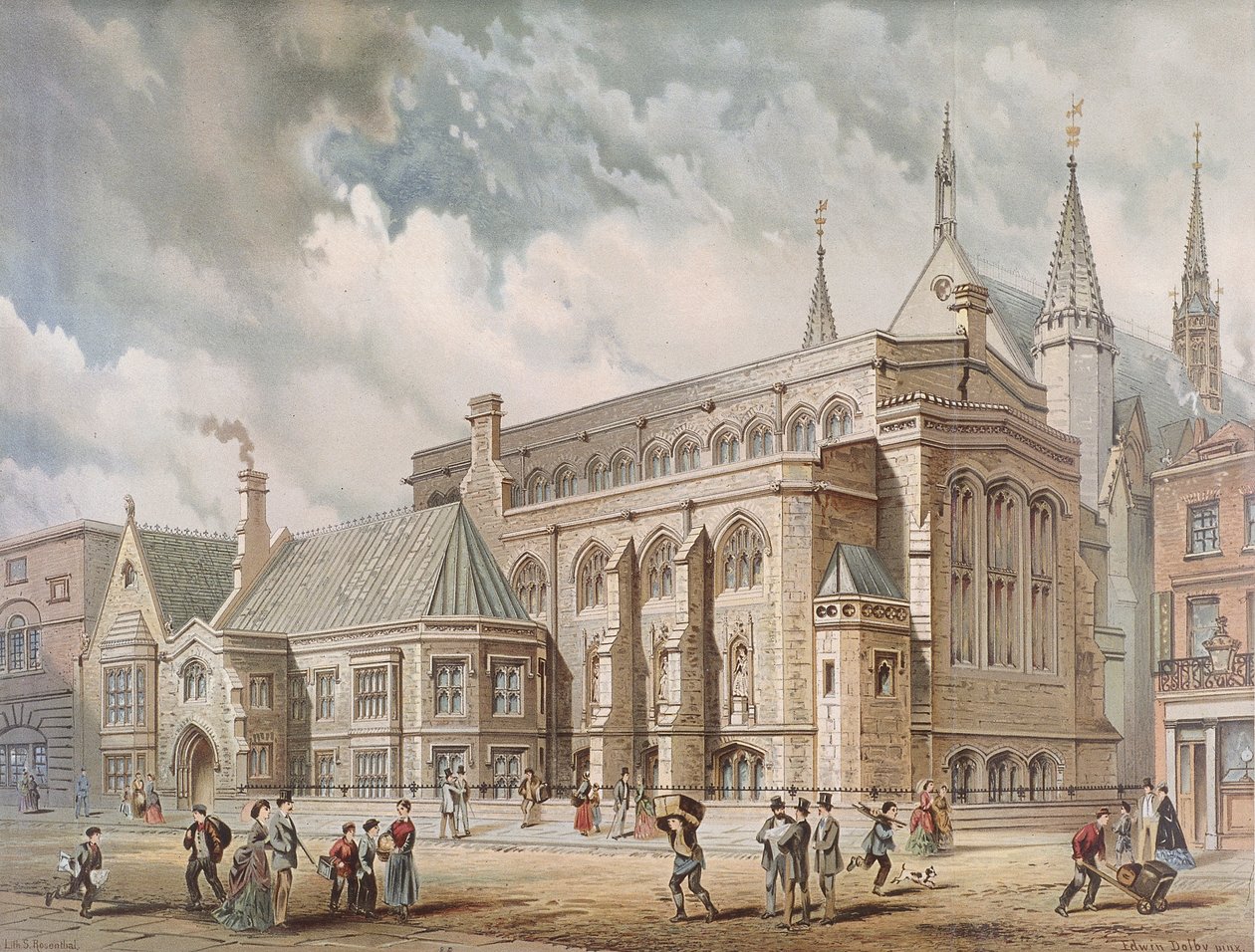 Guildhall Könyvtár, London, 1872 alkotó: Edwin Thomas Dolby
