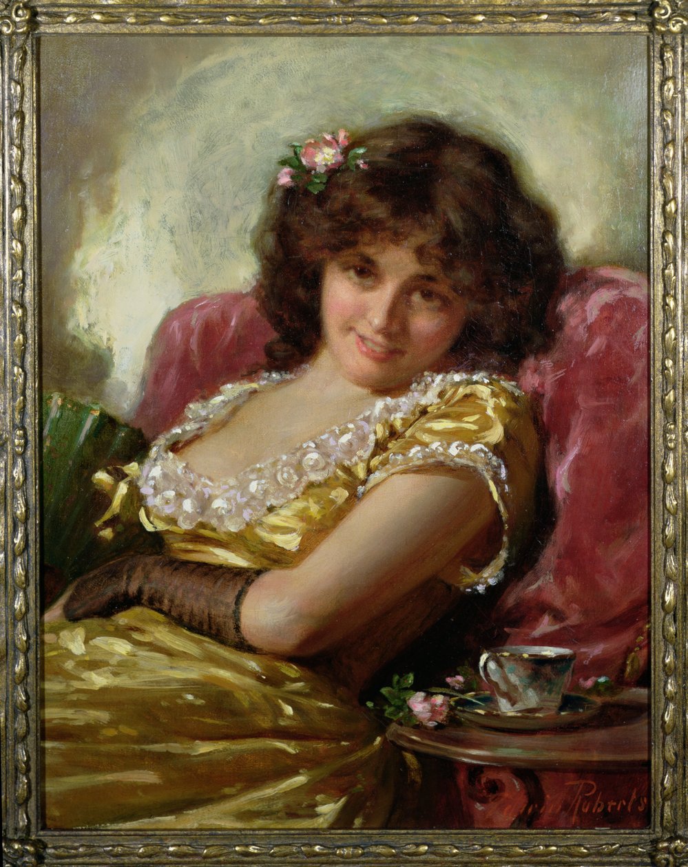Női portré, 1890 körül alkotó: Edwin Thomas Roberts