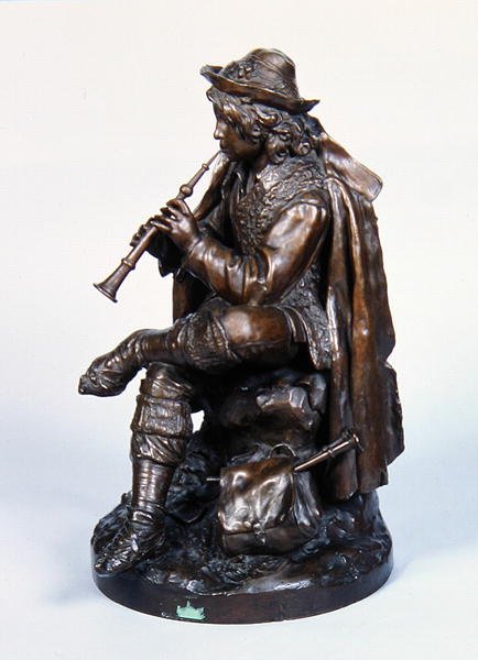 Kalapos fiú, 1870 körül (bronz) alkotó: Edwin Weissenfels