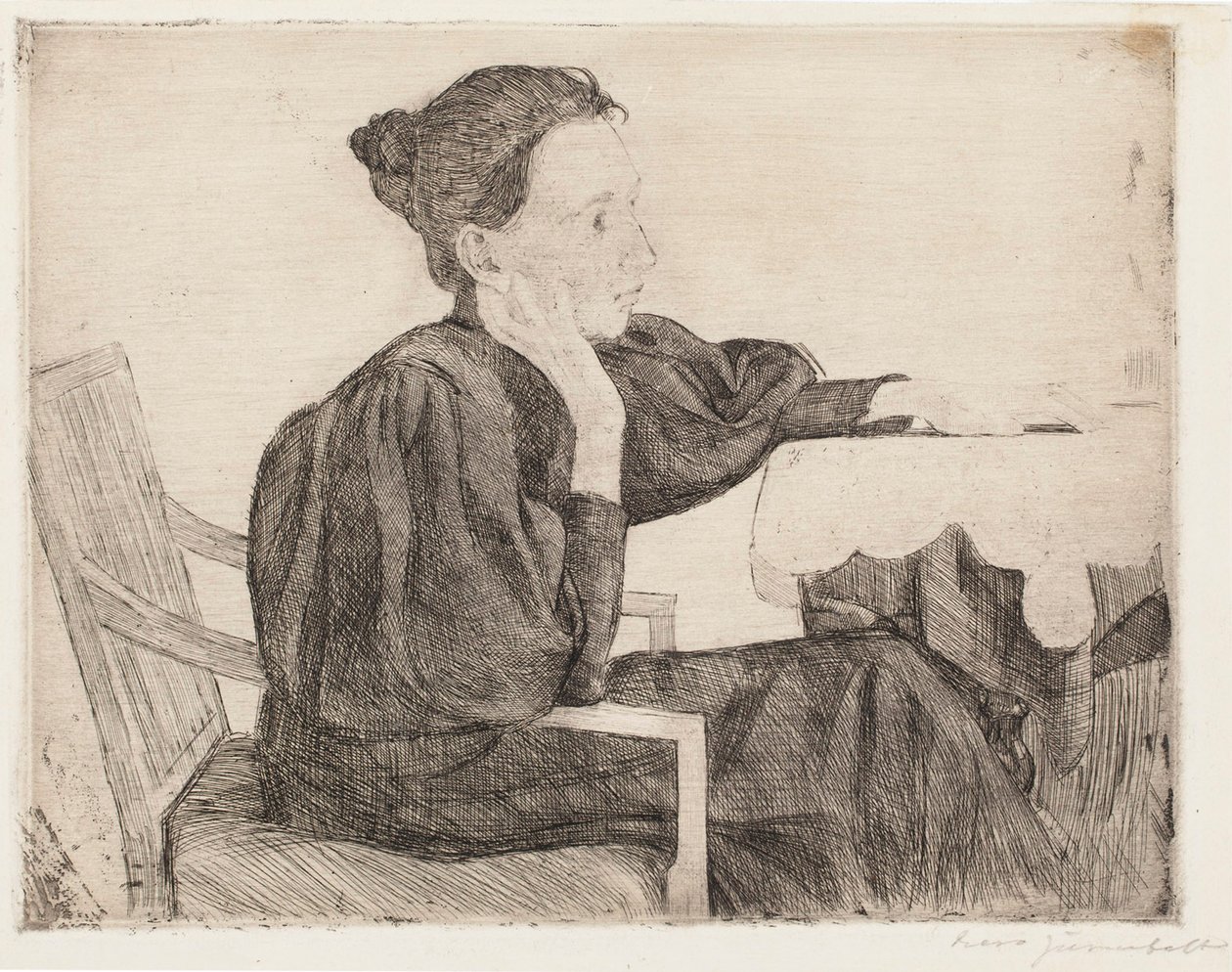 Aino Sibelius alkotó: Eero Järnefelt