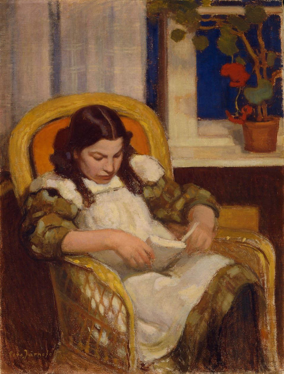 Olvasó lány alkotó: Eero Järnefelt
