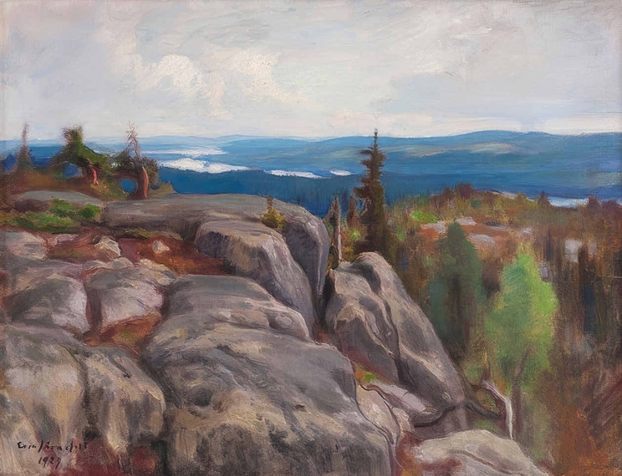 Landschaft (Koli tájkép). 1929 alkotó: Eero Järnefelt