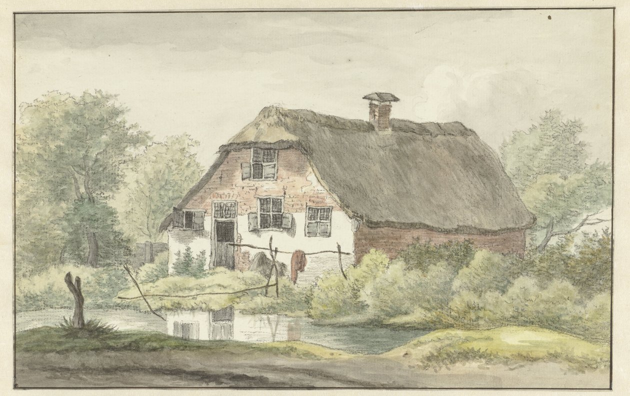 Nádfedeles parasztház alkotó: Egbert van Drielst