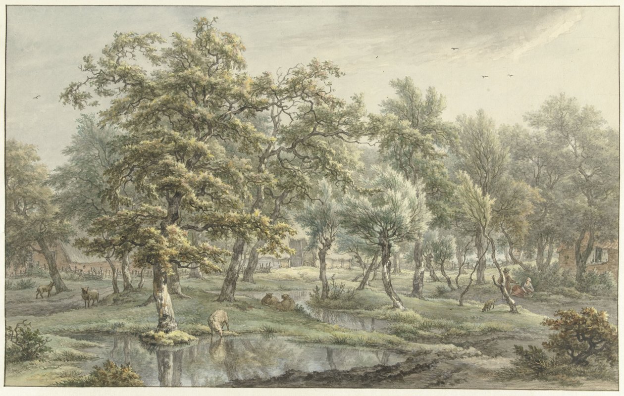 Táj Eextben (Drenthe tartomány) Arc a külsőben (Drenthe) alkotó: Egbert van Drielst