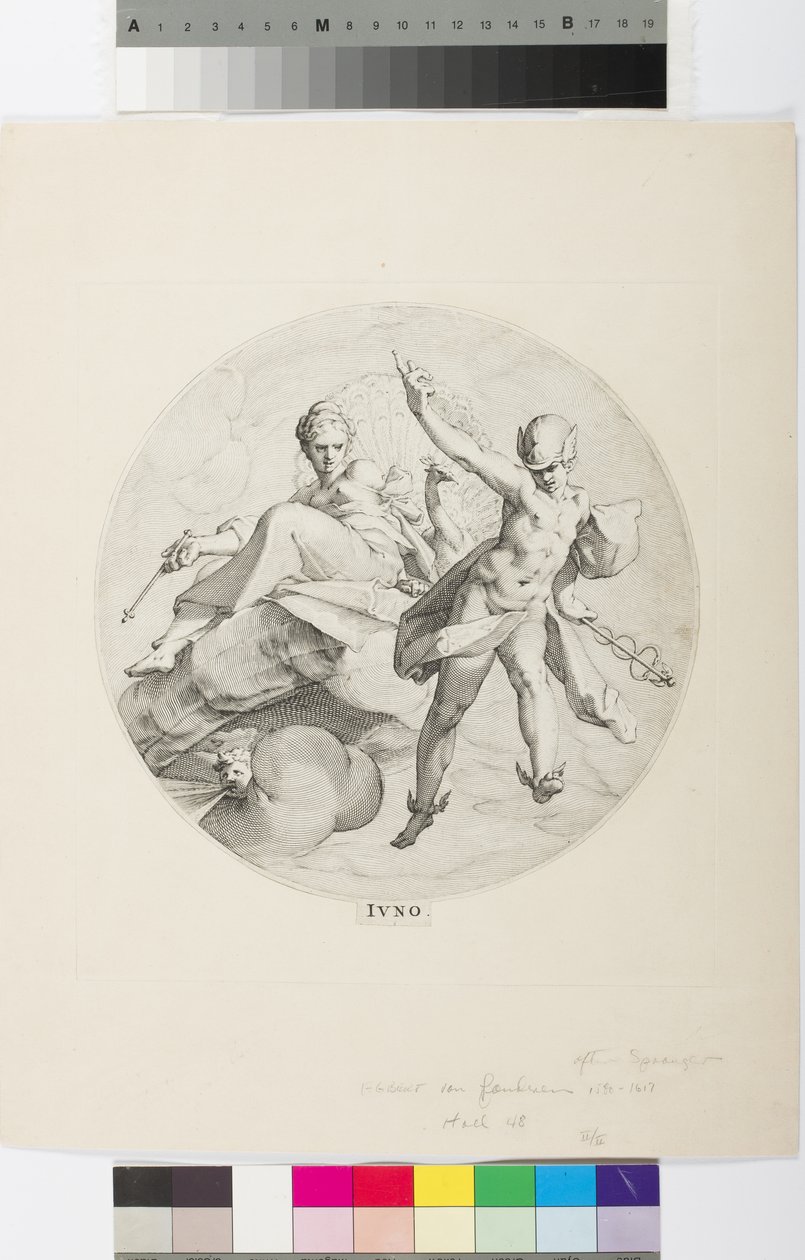 Juno (metszet) alkotó: Egbert van Panderen