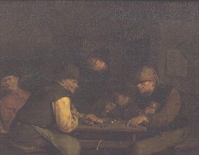 The Card Players, 1655-60 körül (olaj, vászon) alkotó: Egbert van the Elder Heemskerck