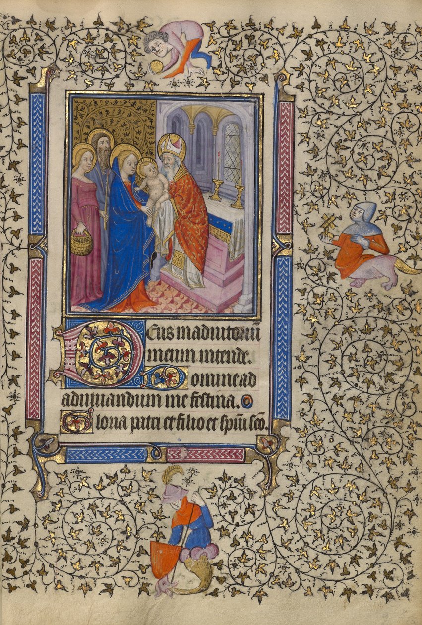 A bemutatás a templomban alkotó: Egerton Master
