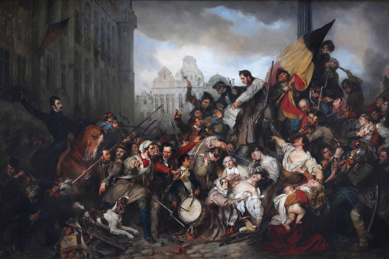 Az 1830-as szeptemberi napok epizódja alkotó: Egide Charles Gustave Wappers